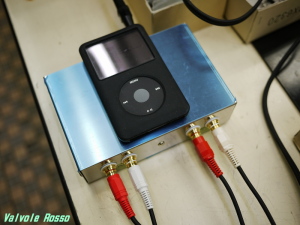 Apple iPod classic と自作したライントランス