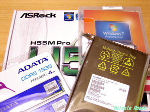Windows7 と ASRock H55M Pro マザーボード