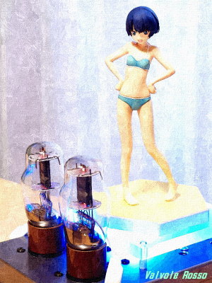 FotoSketcher OIL PAINTING 1626 Mu Follower Hybrid Headphone Amplifier (Tube Headphone Amplifier) WAVE BEACH QUEENS 1/10 Scale PVC Figure Waiting in the Summer Kanna Tanigawa