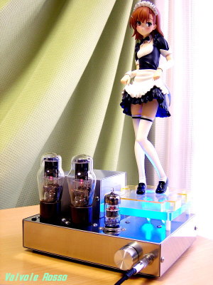 6DJ8-1626 Single Ended Amplifier (Tube Headphone Amplifier) Kotobukiya 4-Leaves 1/6 Scale PVC Figure Toaru Kagaku no Railgun : Mikoto Misaka A Certain Maid [ photo : Panasonic DMC-F7 ]