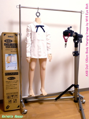 《閲覧注意》AXBドール・ボディをアイボルトで首から吊ってます。。。AXB Doll 120cm Body Hanging Image by M16 Eye Bolt